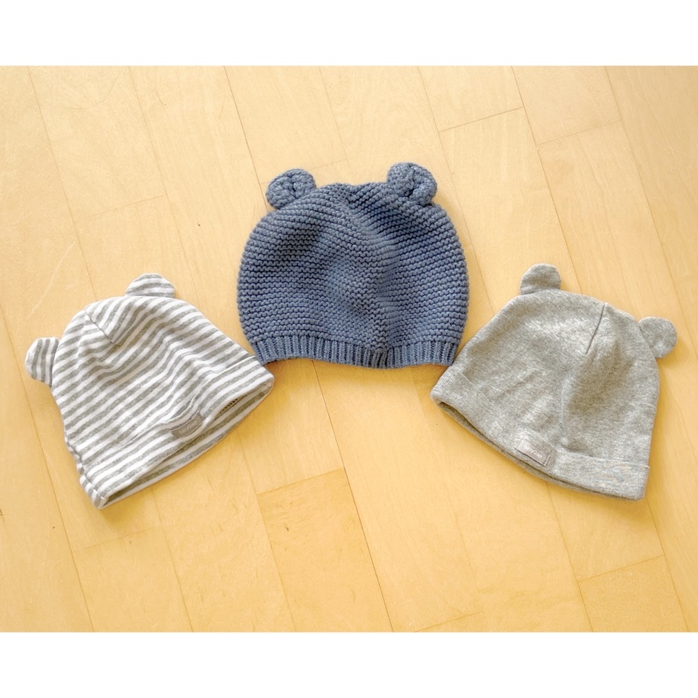 Baby gap baby hats x3